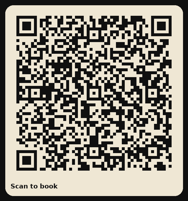 SharpLine WhatsApp booking QR code